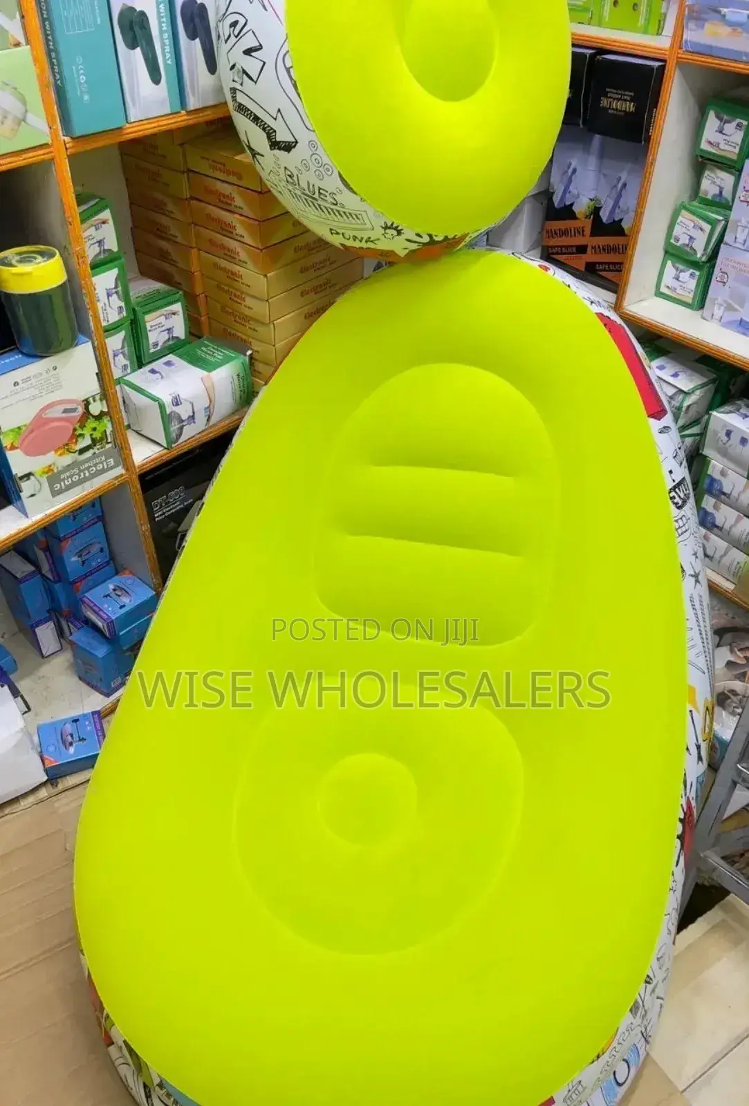 Inflatable Seat Plus Foot Rest With Pump