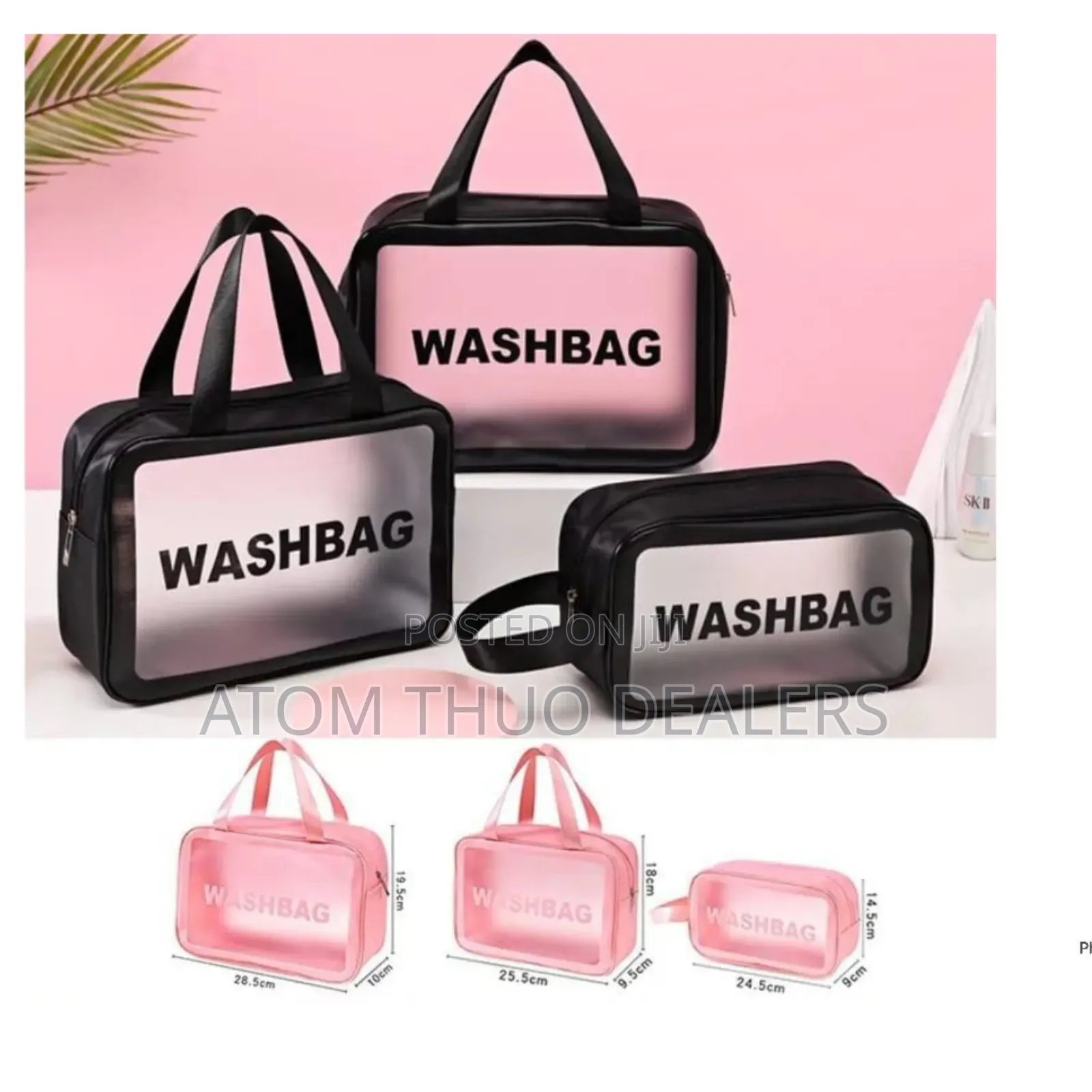 3 in 1 Waterproof Cosmetics Wash Bags