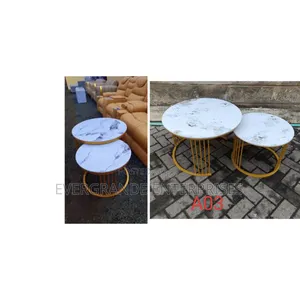 Marble Coffee Table, Ceramic Marble Nesting Table
