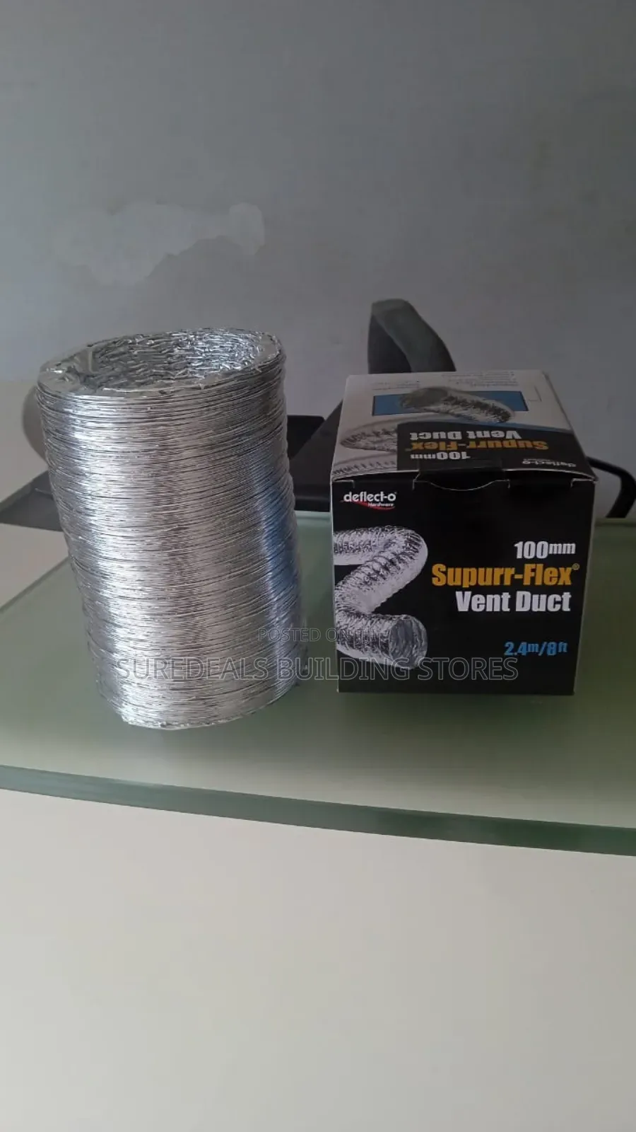 Aluminium Flexible Duct Pipe-4"× 2.4mtrs