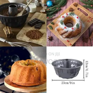 CARBON STEEL Cake Mold Hollow Baking Pan Chimney*