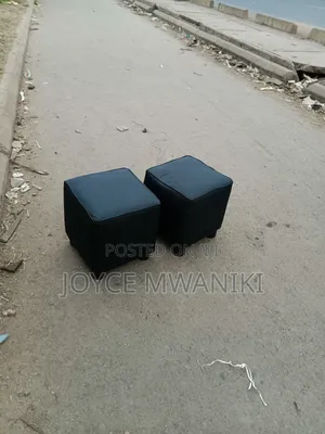 Pedicure Stools , Black Square 