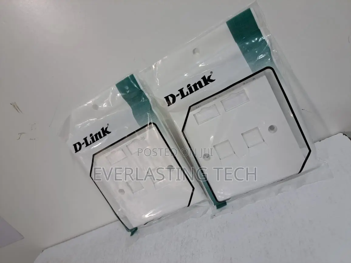 D-Link Cat 6 Double Faceplate