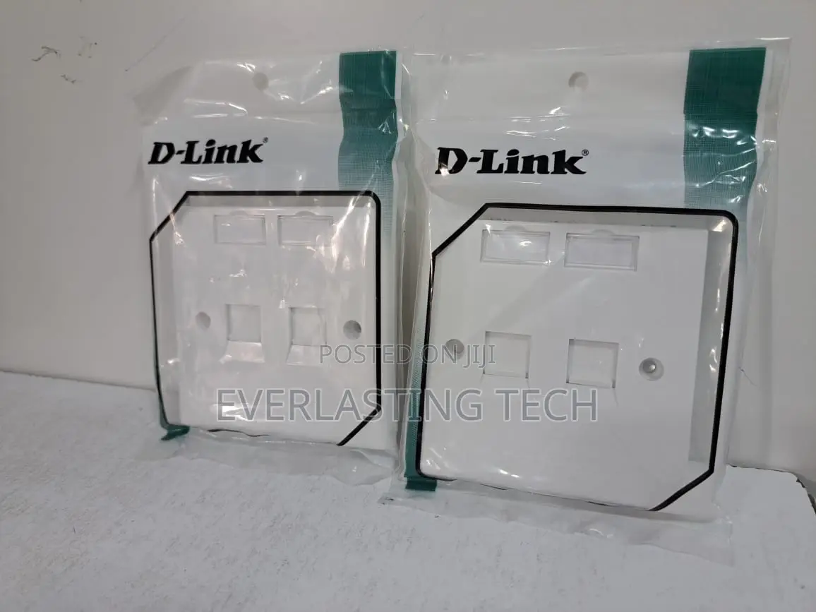 D-Link Cat 6 Double Faceplate