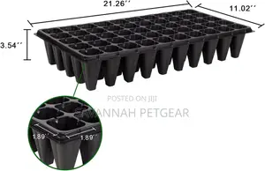 Durable Seedling Plastic Nursery Trays - 50 Cells- 10pieces