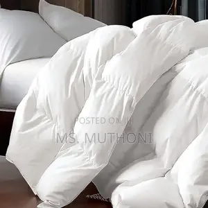 *Extra King Size White Unbinded Duvet Set*
