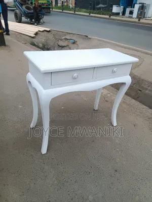 Console Table, Plain White 