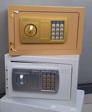 Metallic Money Safe Box With Combination Passwordand Keys
