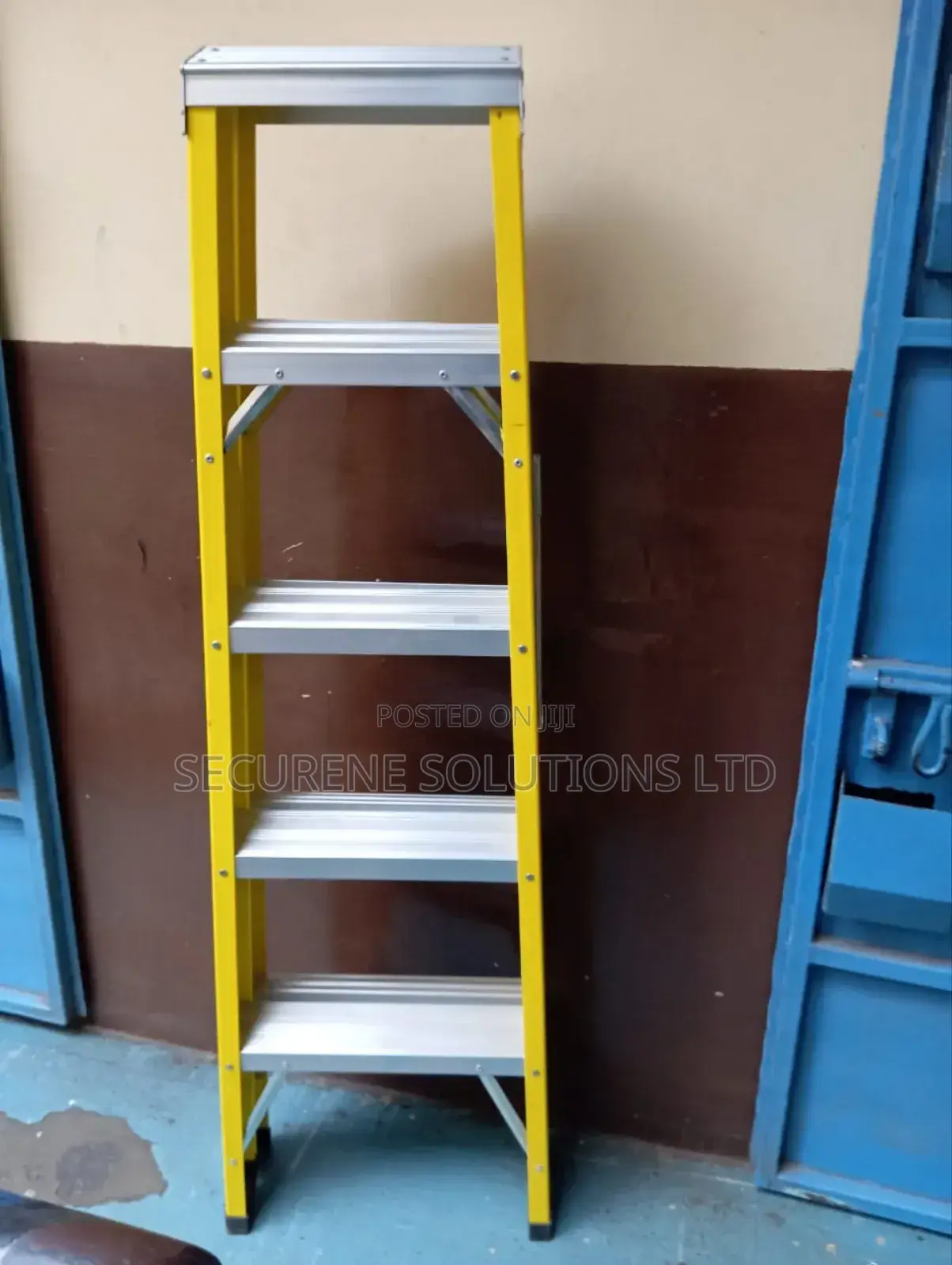 5 Steps FRP Fiberglass Double Sided Self Supporting Ladder