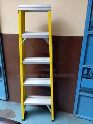 5 Steps FRP Fiberglass Double Sided Self Supporting Ladder