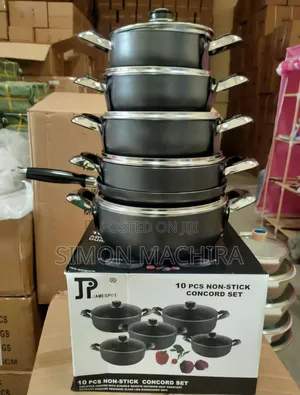 10pcs Non Stick Cookware. JP Nonstick Sufuria