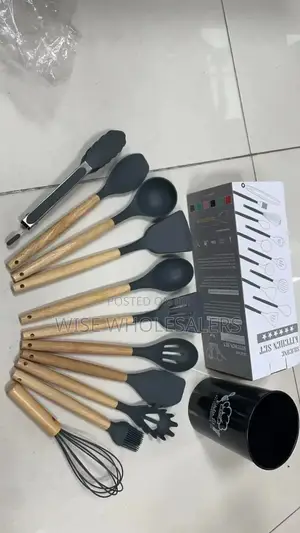 Kitchen Set 12pcs Silicone Non-Stick Cooking Spoon Set