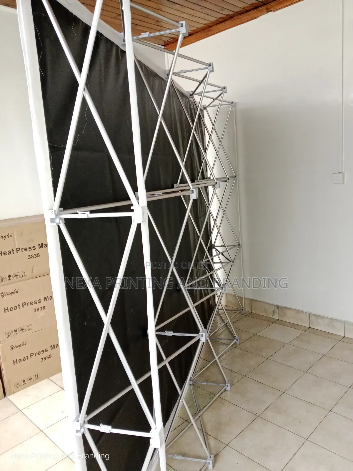 Velcro Backrop Media Banner