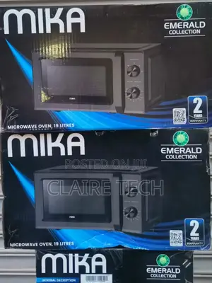 Mika 20litrees Manual Electric Microwave Oven -Black