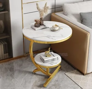 Marble Table! Double Layer Bedside Coffee Table
