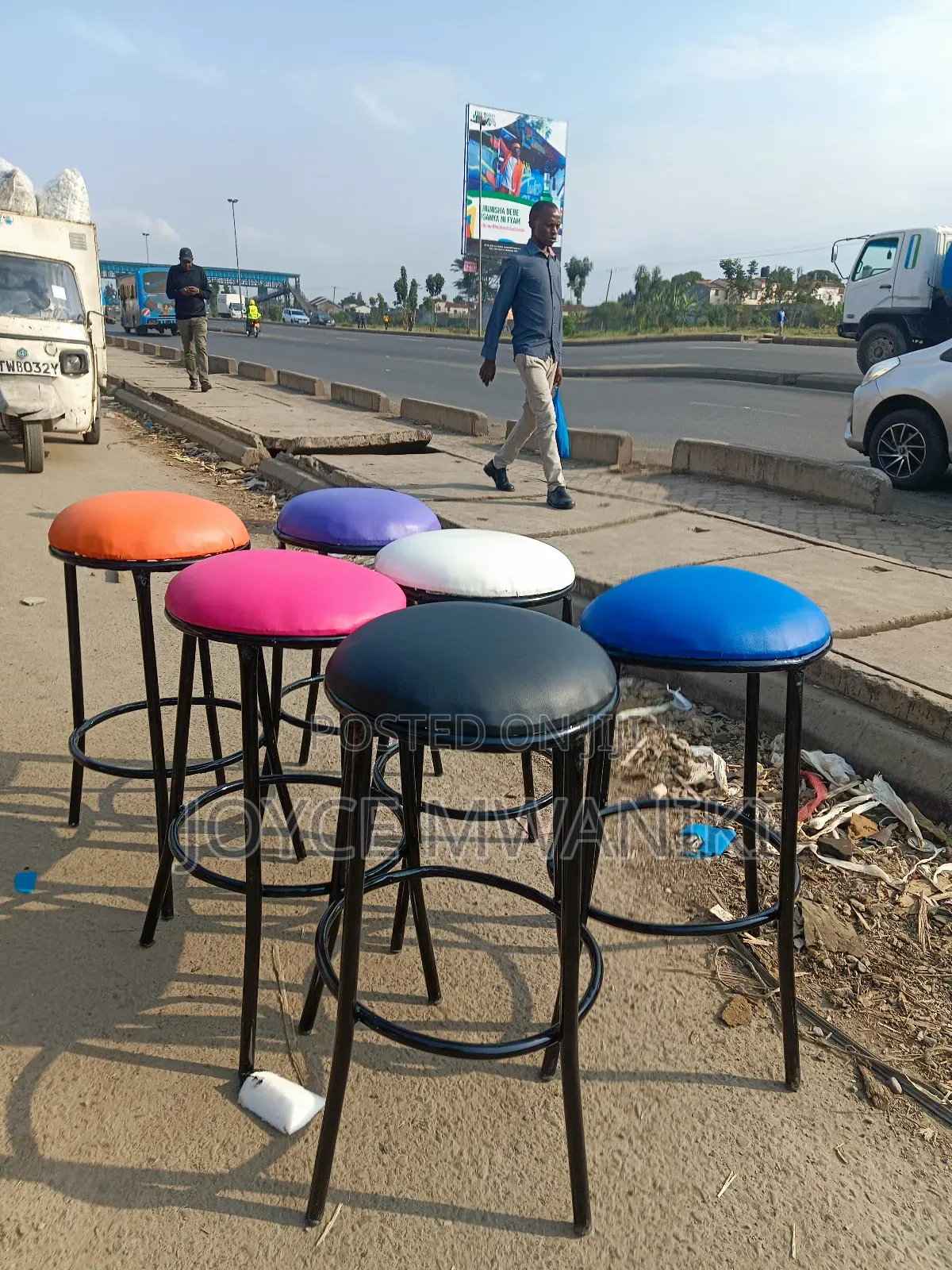 Backless Stools Different Colours