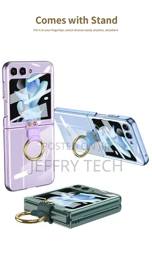 Electroplating Case With Ring for Samsung Galaxy Z Flip 5