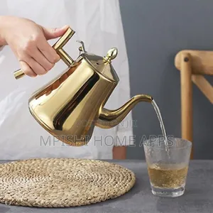 2ltrs Gold Tea Pot Stainless Steel