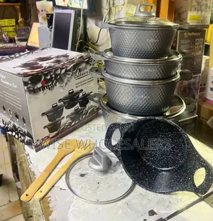 Unique Heavy Granite Coated Non-stick Cookware Set...