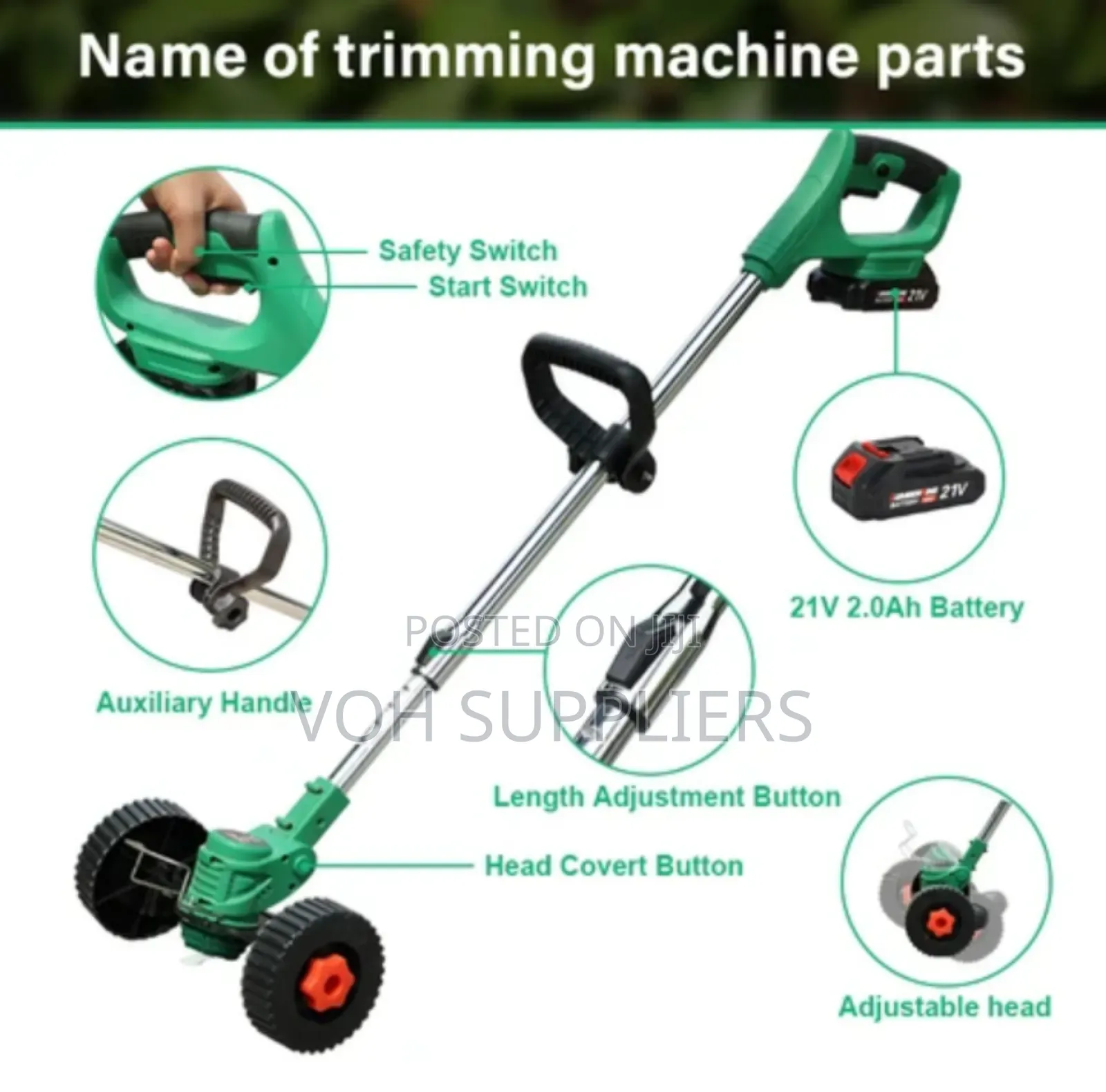 Heavy Duty Cordless Brush Cutter