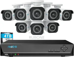 Reolink 16ch Security CCTV System, 8pcs Camera, NVR 4tb