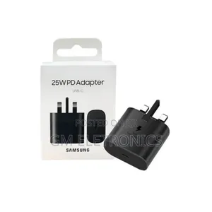 Samsung 25W USB/Type C Charger Adapter(Black)