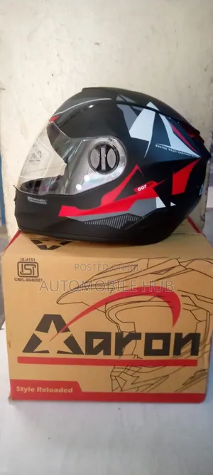 Motorbike Helmet Aaron Original Red Black
