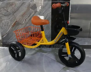 Three Wheels Tricycle for Kids Yellow in Colour