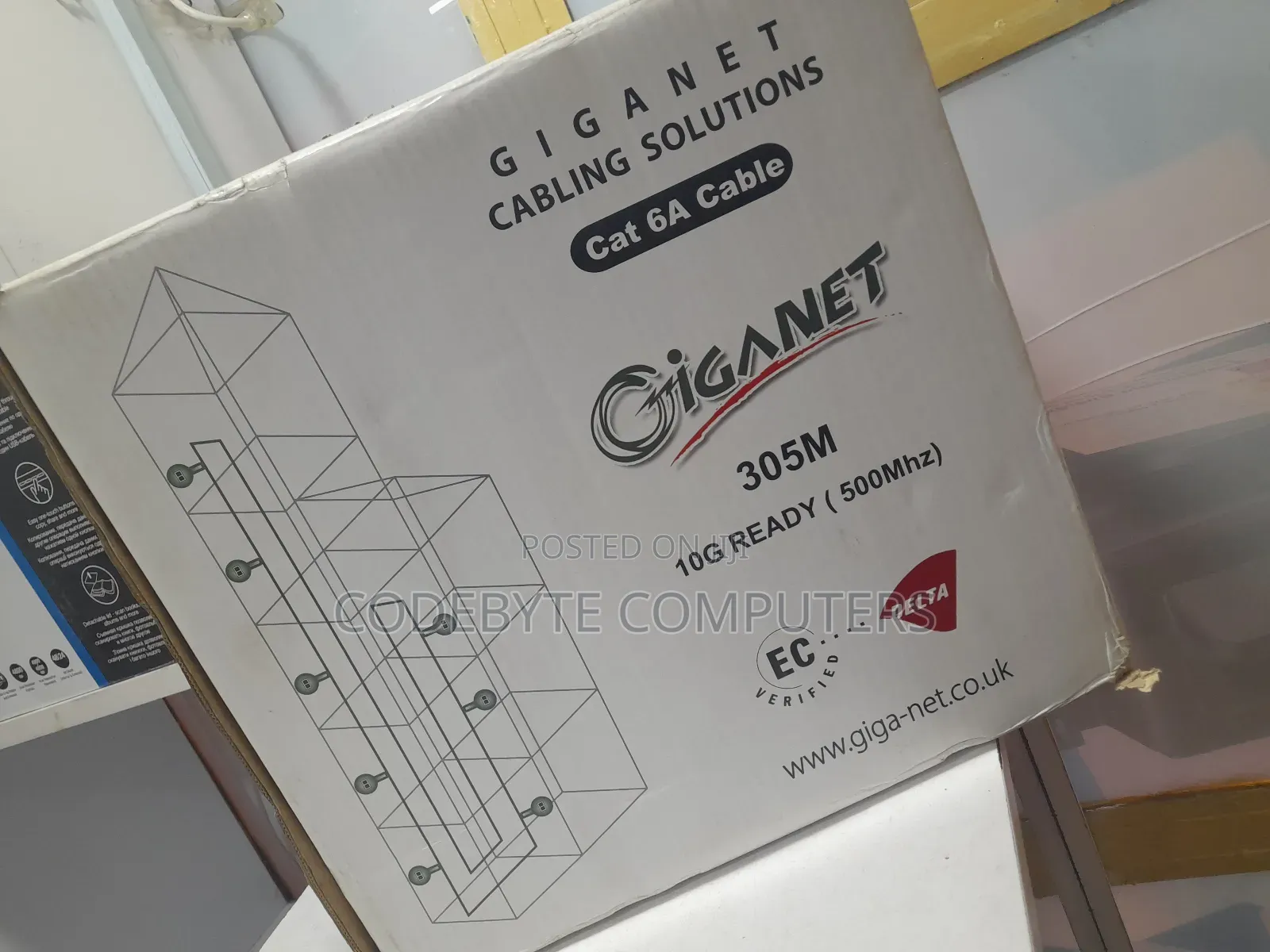 Giganet Category 6A Solid U/Utp PVC INDOOR Cable