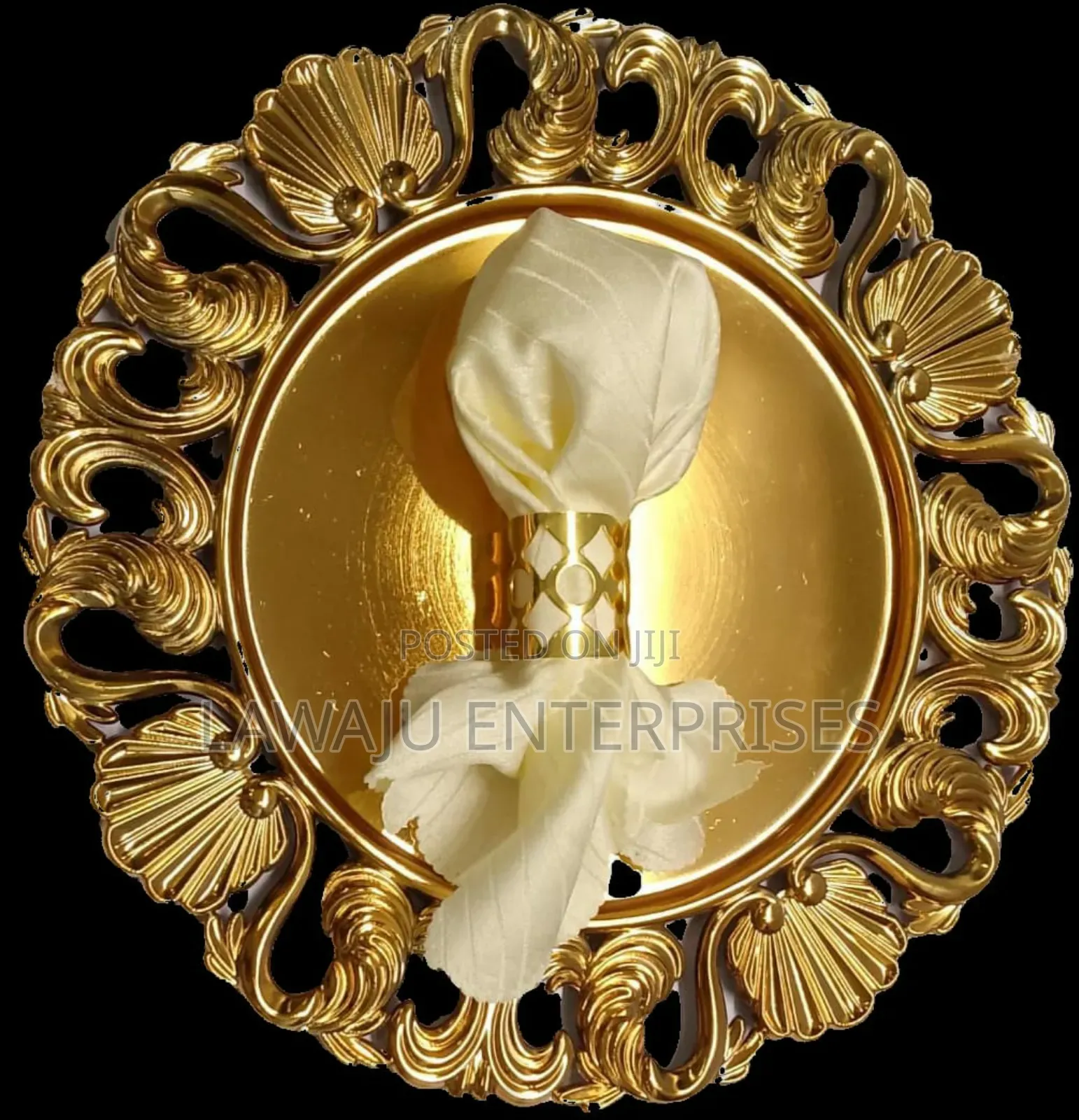 Flower Design Charger Plate