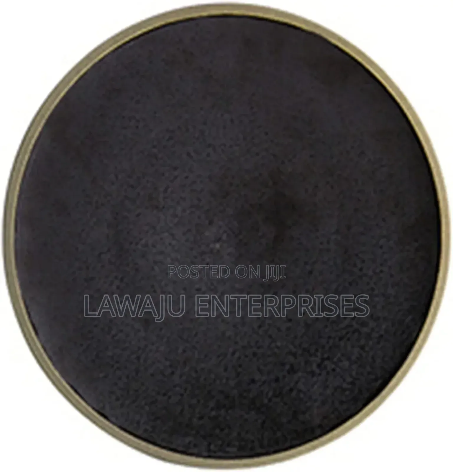 Black Ceramic Round Charger Plate