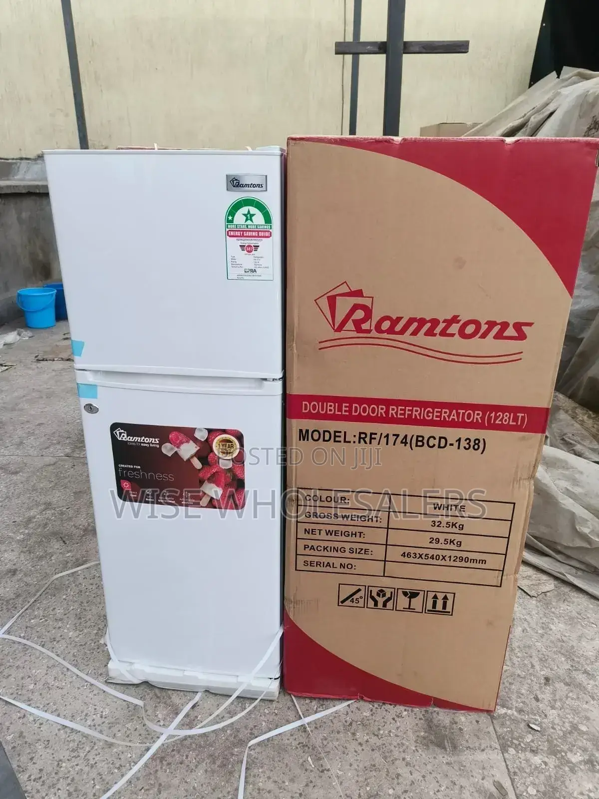 Ramtons Rf/174 - 2 Door Direct Cool Fridge - 128 Litres ..