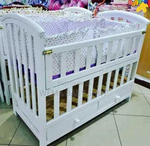 Baby Cot Package Set (Baby Cot+ Bumpers+M/Net+Mattress)