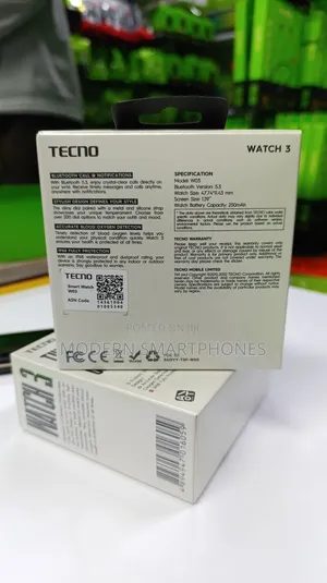 TECNO Watch 3
Clear Bluetooth Call
Smart Watch