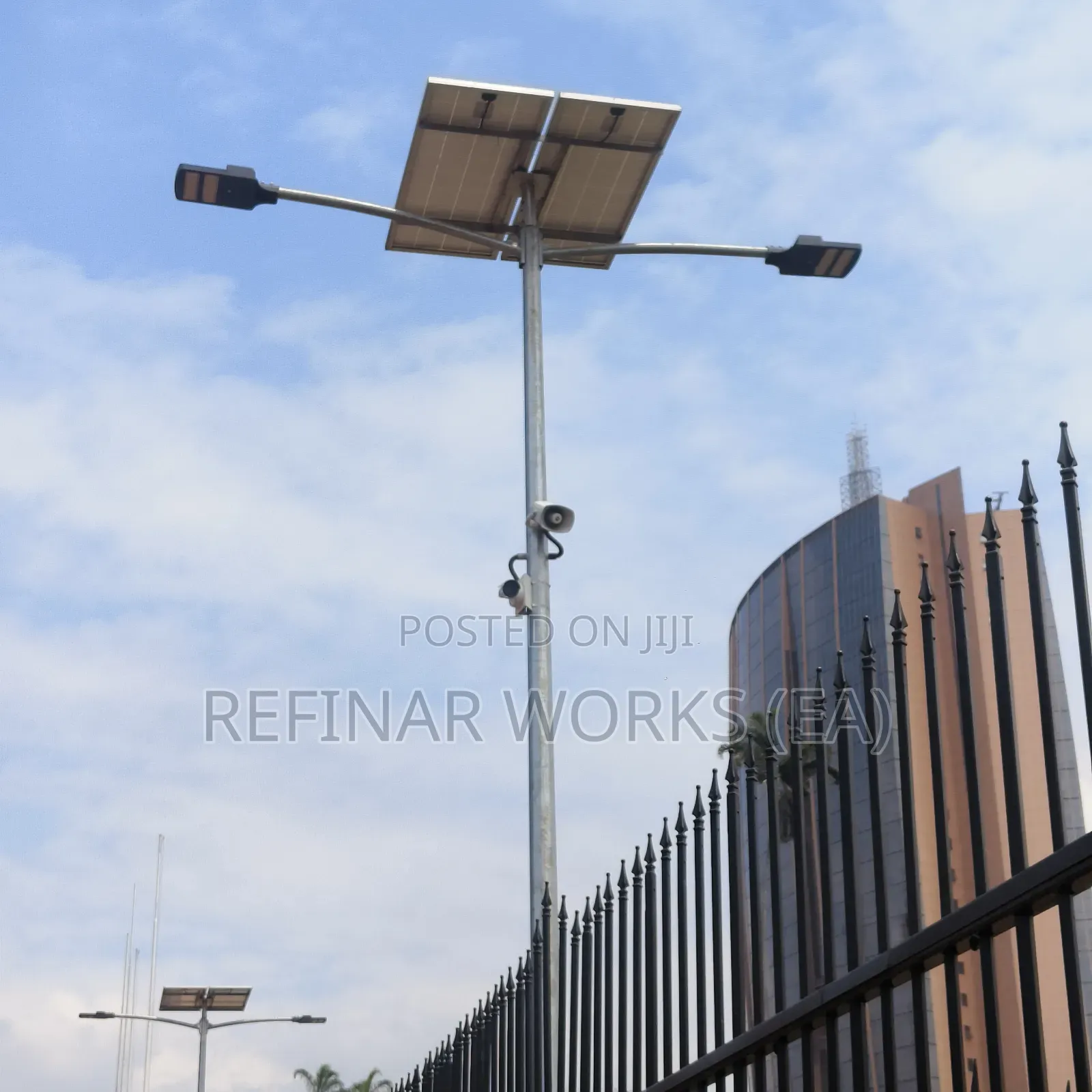 Double Arm Hot-Dip Galvanized Highway/Street Light Pole