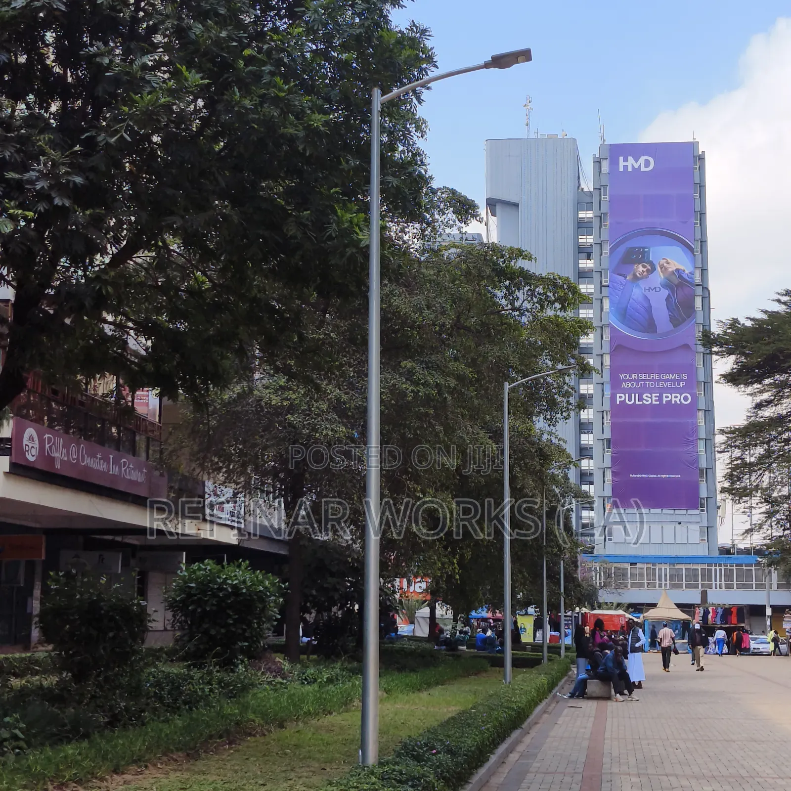 Double Arm Hot-Dip Galvanized Highway/Street Light Pole