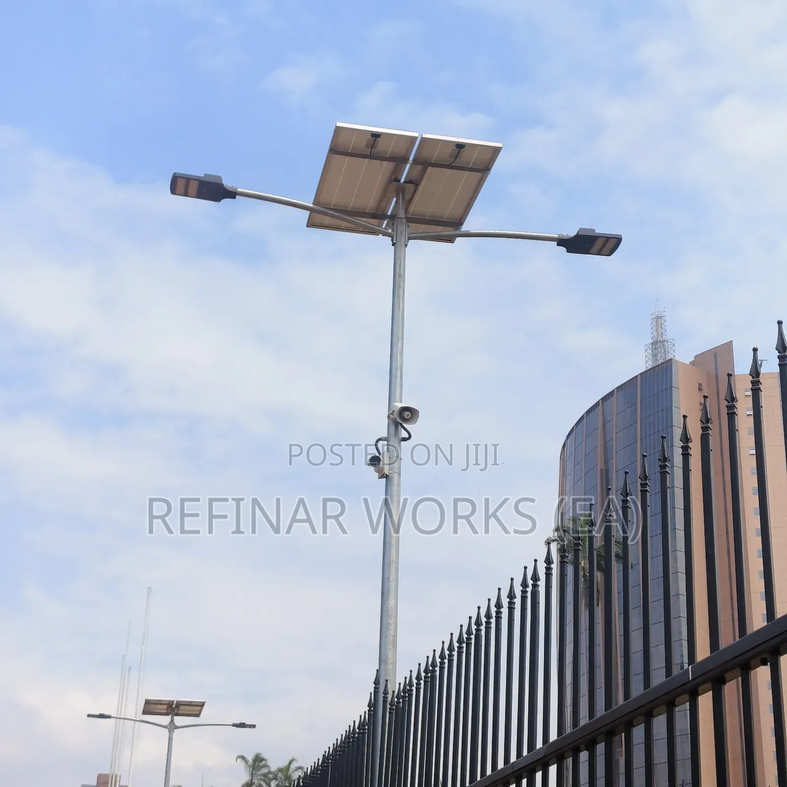 Single Double Arm Hot-Dip Galvanized Street Light Pole