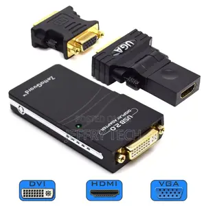 USB 2.0 to VGA / DVI / HDMI Multi Display Adapter / Video Gr
