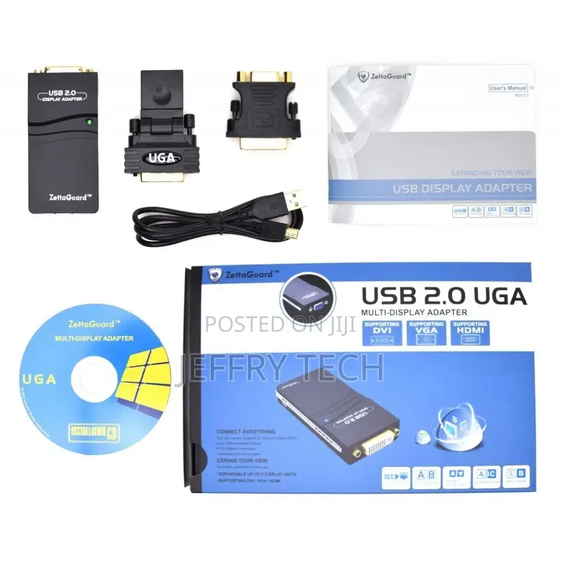 USB 2.0 to VGA / DVI / HDMI Multi Display Adapter / Video Gr