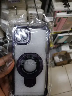 iPhone 11 Pro Max Clear Plating Bracket Ring Holder Magnetic