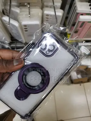 iPhone 11 Pro Max Clear Plating Bracket Ring Holder Magnetic