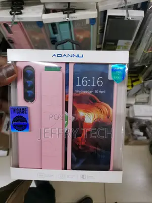 Samsung Galaxy Z Fold3 5G TPU Hinge Flip Phone Case(Pink)