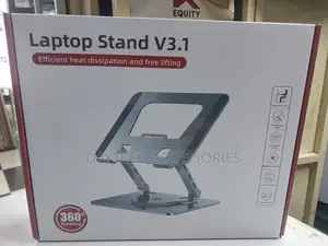 Rotating Laptop Stand 360° Adjustable Foldable Metal Stand