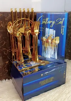 24pcs Gold Cutlery