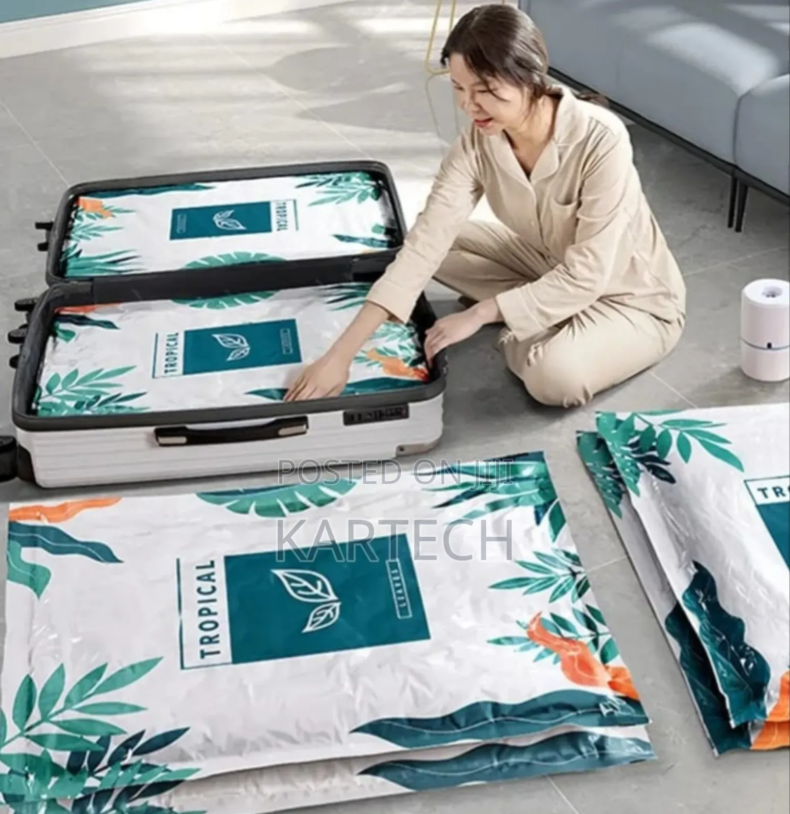 3pcs Vacuum Bags With Pump