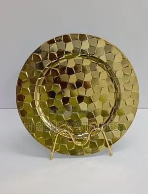 Gold Plastic Charger Plate
