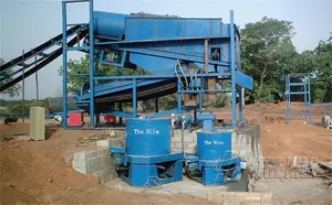Gravity Separation 50t/H Placer Gold Trommel Washing Plant