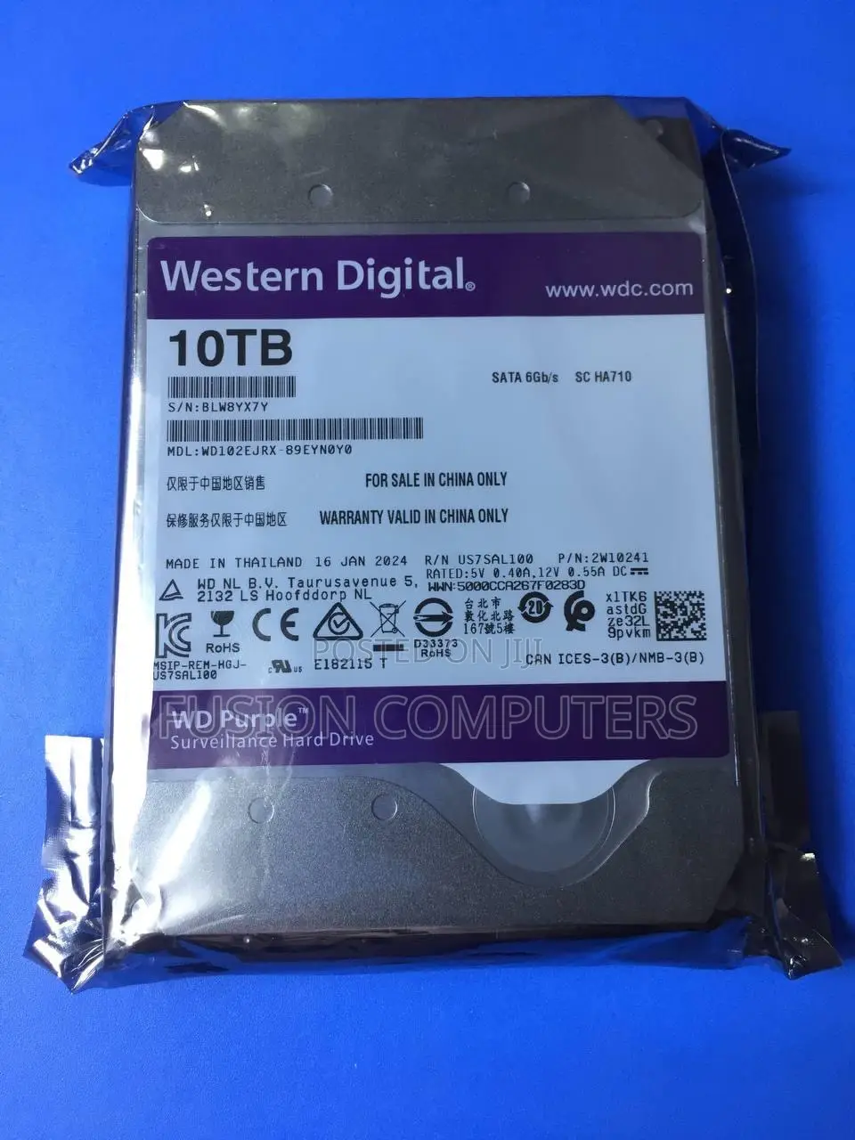 Wd 10tb Purple Internal Surveillance Hard Drive