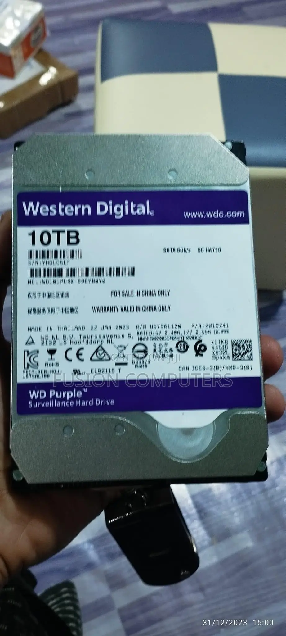 Wd 10tb Purple Internal Surveillance Hard Drive