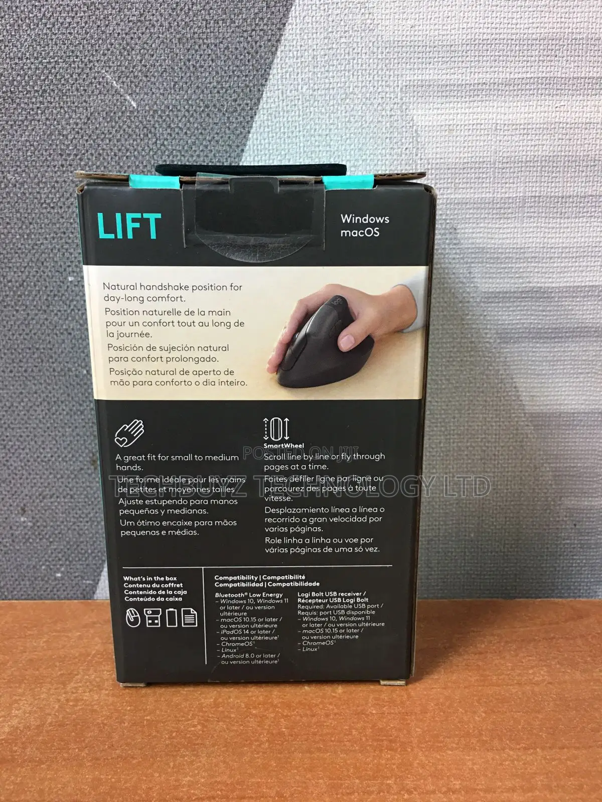 Logitech Lift Vertical Ergonomic Mouse,Bluetooth